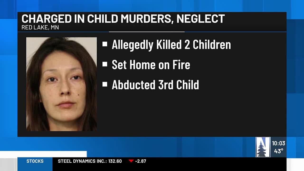 Red Lake woman charged with murder, arson and child neglect