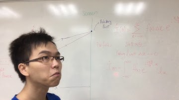 Fourier Transform In Diffraction Of Light