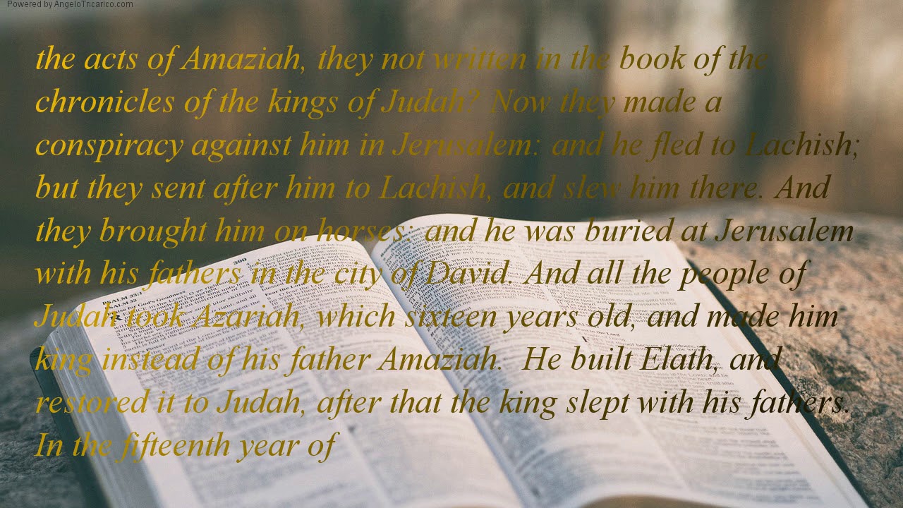 The Holy Bible | book 12 - 2 Kings - Chapter 14 - YouTube