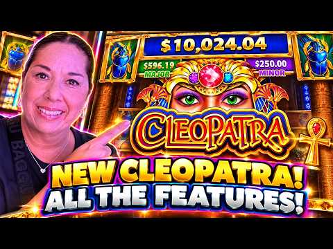 Slot Queen Tries the NEW Cleopatra & Unlocks EVERYTHING!