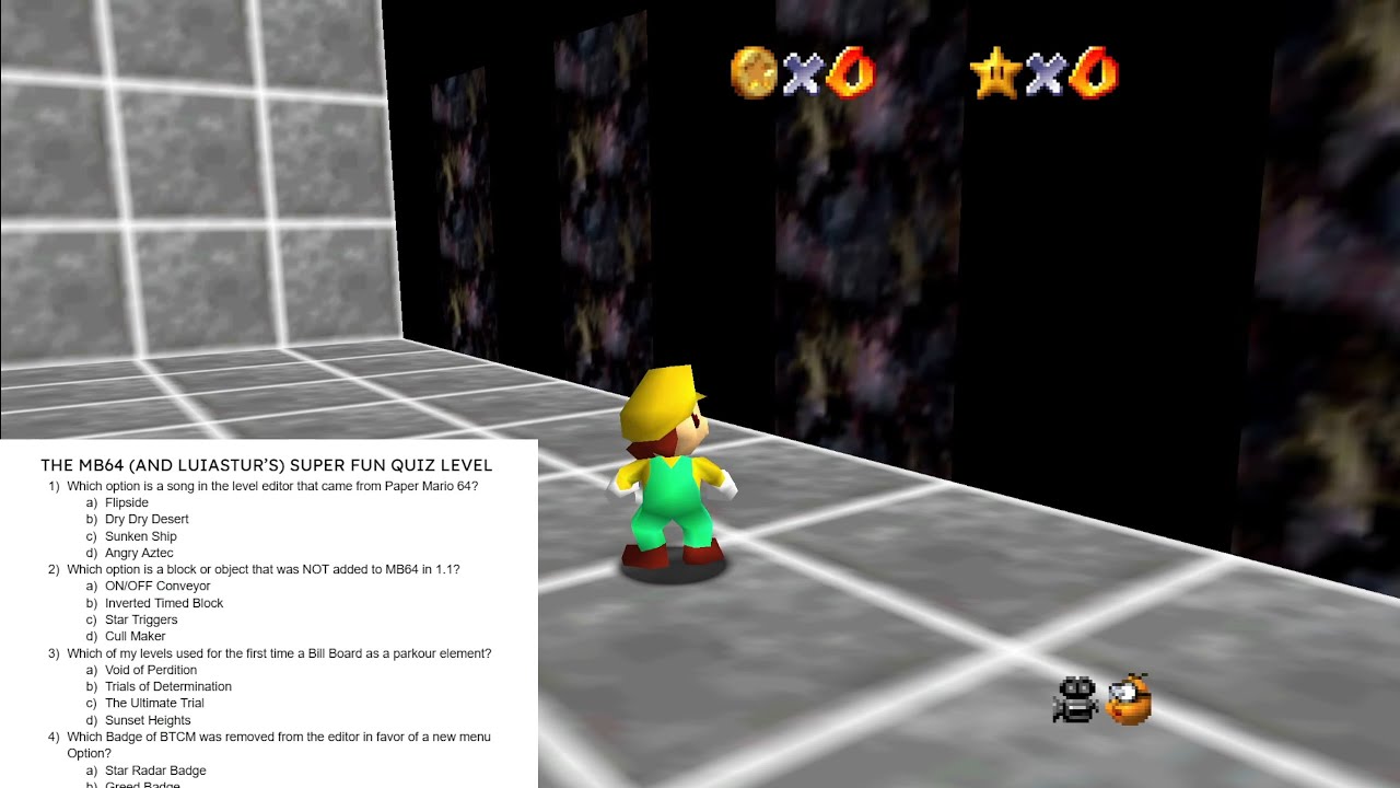 THE MB64 (AND LUIASTUR'S) SUPER FUN QUIZ LEVEL by LuiAstur - Mario ...