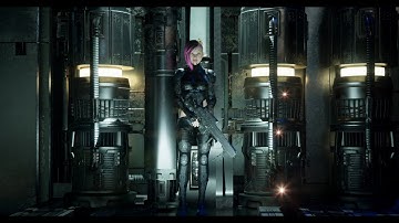 Cyber Girl #3drenders #blender #cyberpunk #unreal #robot #3d #motiondesign #artist