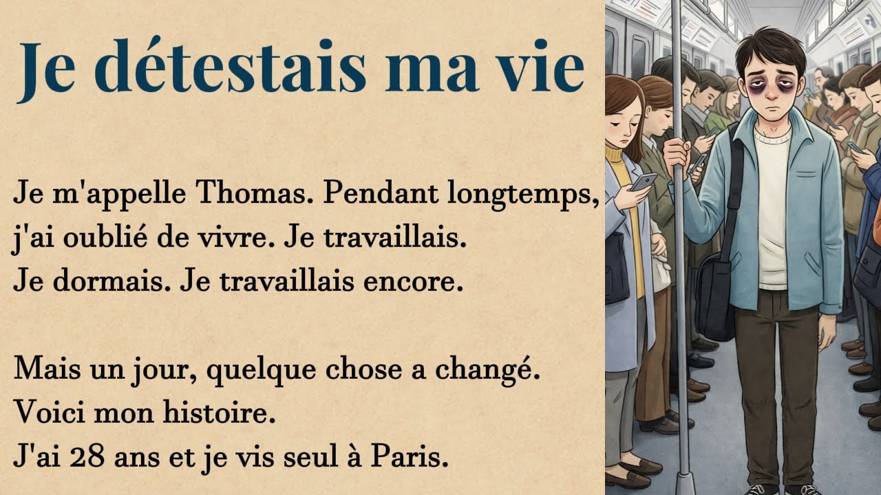 My Life was Just Work and Sleep | Simple Story to Learn French