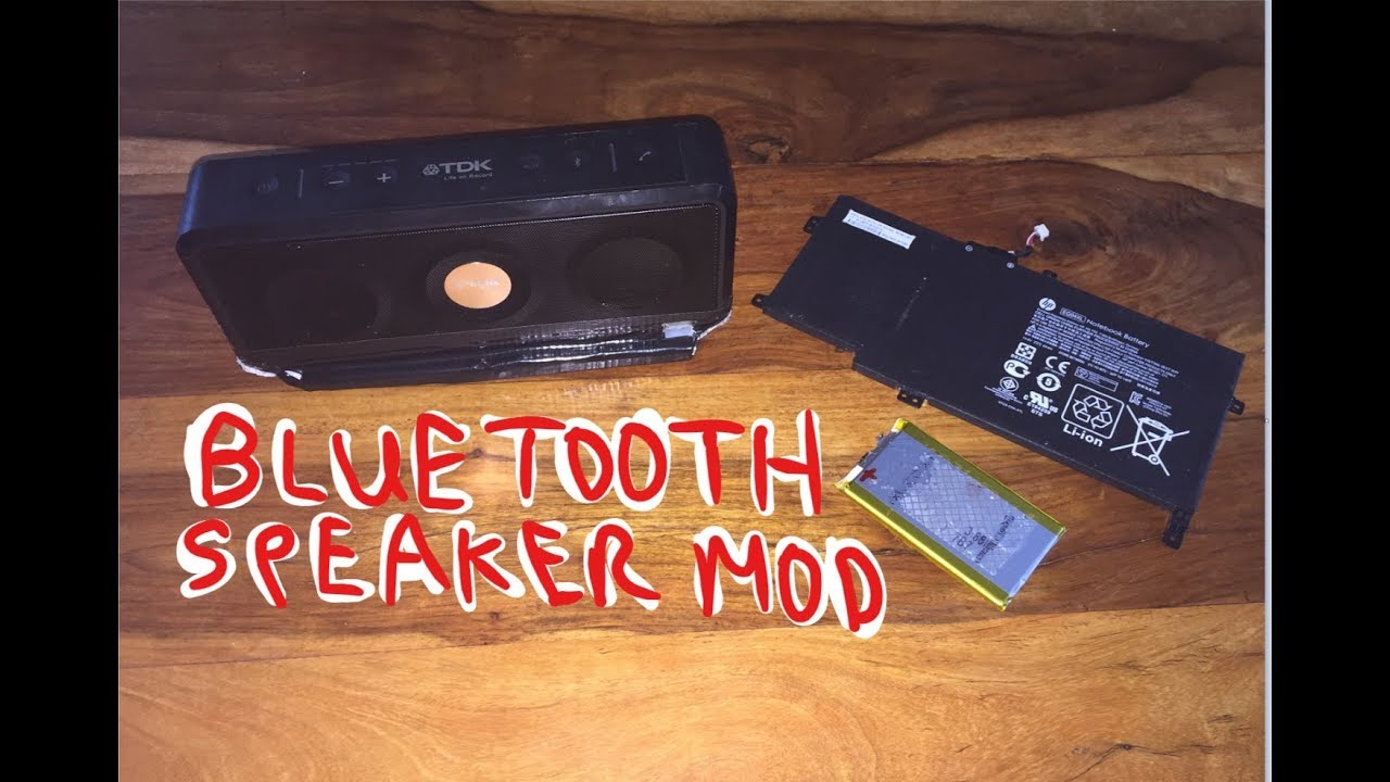 PIMP MY BlueTooth Speaker - Modification - Lithium Ion Cells! LONG LIFE!