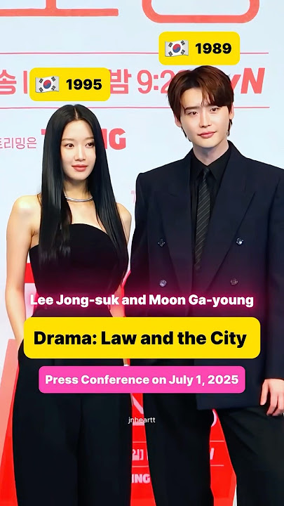 🔥Law and the City's cast at the press conference 🥰 ✨ #leejongsuk #moongayoung #kdrama