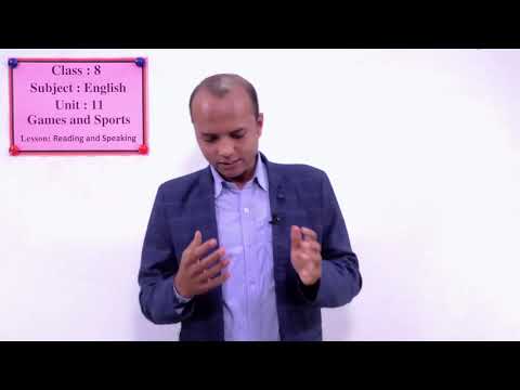 Video 44. Class 8 । English । Unit 11 । Games and Sports ।... - YouTube