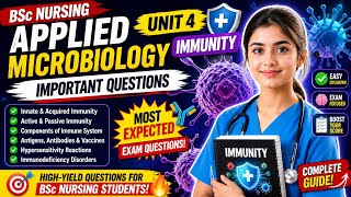 Immunity Unit -4 Applied Microbiologybsc Nursingimportant Questions