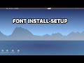 Font - Install in puppylinux: Nilus font to a VanilladPup64