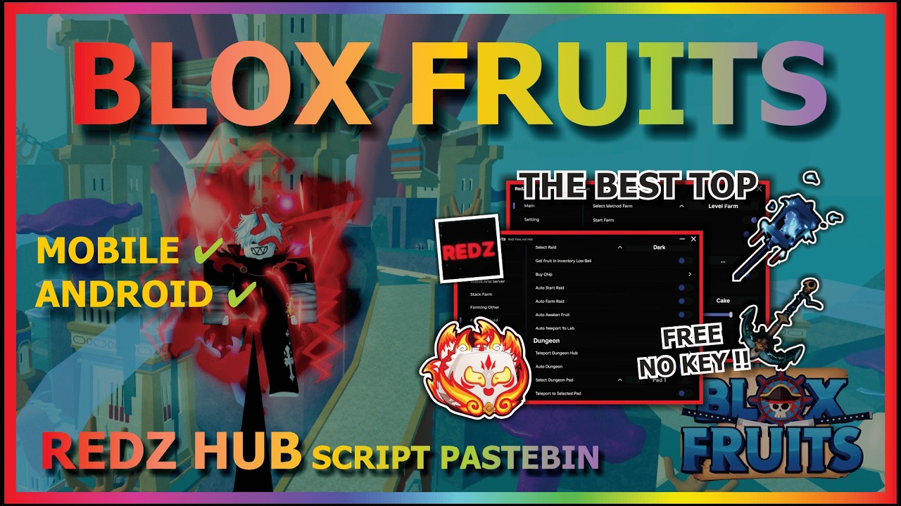Redz Hub Roblox script showcase