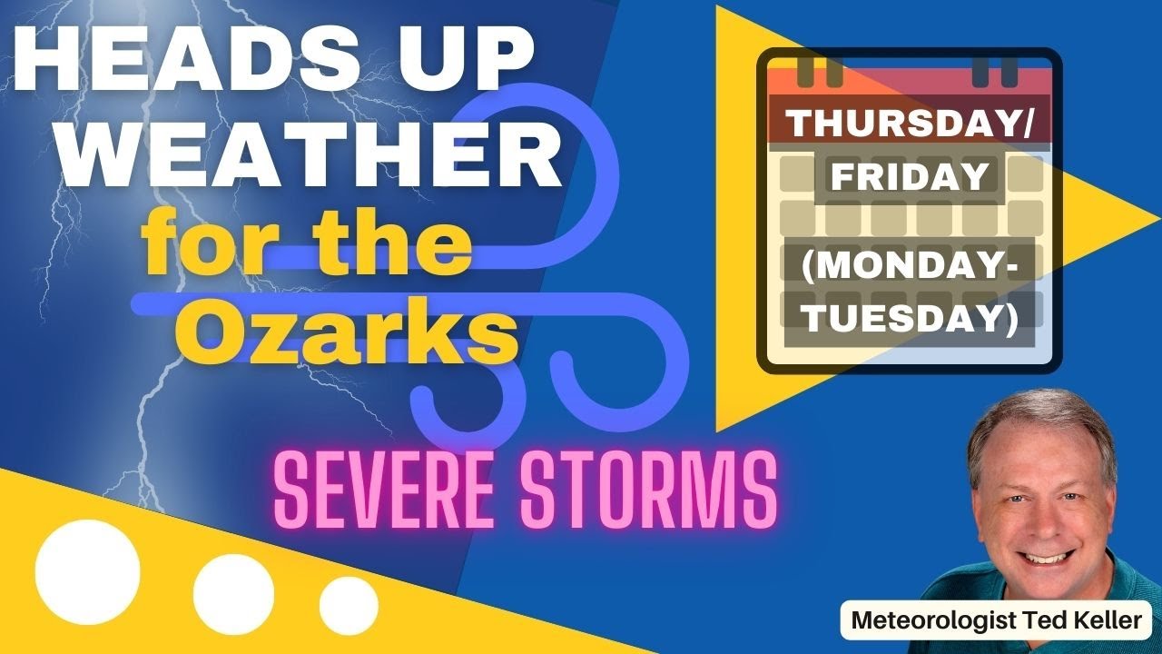 Heads Up for several days of severe thunderstorm threats to the Ozarks ...