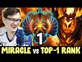 MIRACLE vs TOP-1 RANK Shadow Fiend — RAPIER COMEBACK