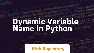 Dynamic variable name in python