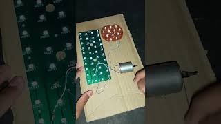 DC motor free energy supplying to LED light #dcmotor #tech #freeenergy #schoolproject #experiment