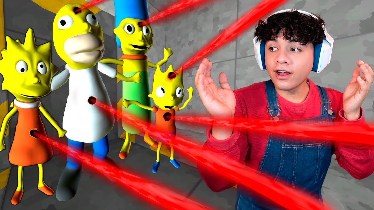 Simpsons Exe ¿Pueden los SIMPSONS.EXE SOBREVIVIR A UN RAYO LASER?! - YouTube