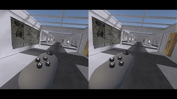 museum tour with senseXR controller