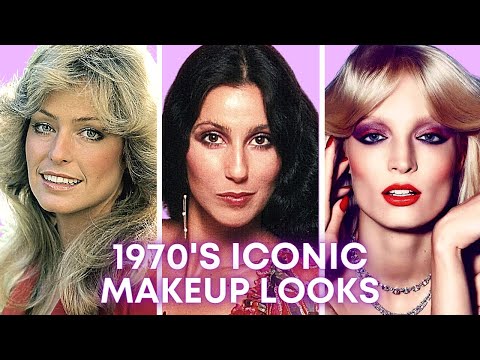1970's Iconic Makeup Tutorial💄  Farrah Fawcett, Cher, Disco Makeup 