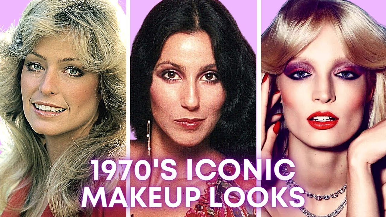 1970's Iconic Makeup Tutorial💄  Farrah Fawcett, Cher, Disco Makeup 