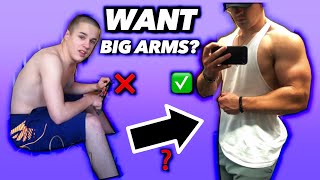 HOW TO GROW MASSIVE ARMS NATURALLY | MY TOP ARM EXERCISES YOU NEED TO KNOW!
