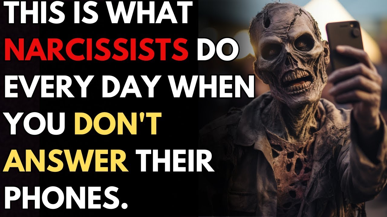 This is what narcissists do every day when you don't answer their ...