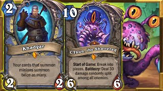My Highlander Mage WORKS! C'Thun & Yogg Not Just BROKEN! CRAZY DECK! Darkmoon Faire | Hearthstone
