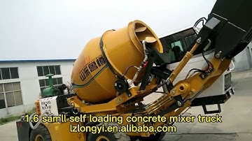 small self loading concrete mixer truck LUZUN