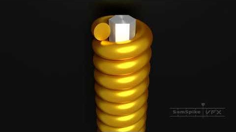 Guitar String close up view | 3D Animation