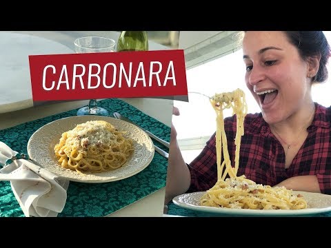 MACARRÃO À CARBONARA | Vlog cozinhando para um