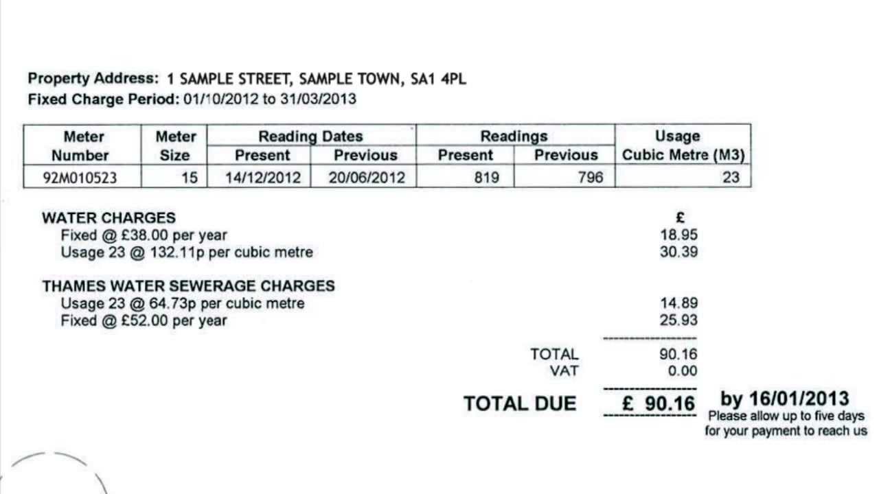 Understanding Your Bill from Essex & Suffolk Water YouTube