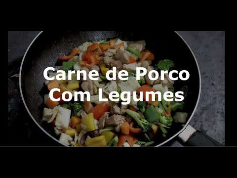 Vídeo: Porco Com Legumes