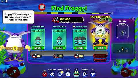 SECRET METHOD TO UNLOCK BIG THE CAT AND FROGGY FAST IN SONIC SPEED SIMULATOR