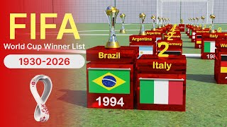All FIFA World Cup Winners Comparison (1930 - 2022)