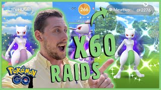 I Did Over 60 Raids for *Shadow Shiny Mewtwo* in Pokemon GO! This Is What I Got!