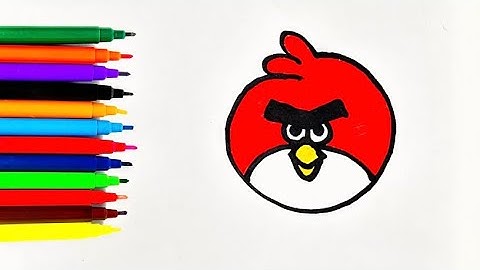 HOW TO DRAW A ANGRYBIRD | EASY & SIMPLE DRAWING 