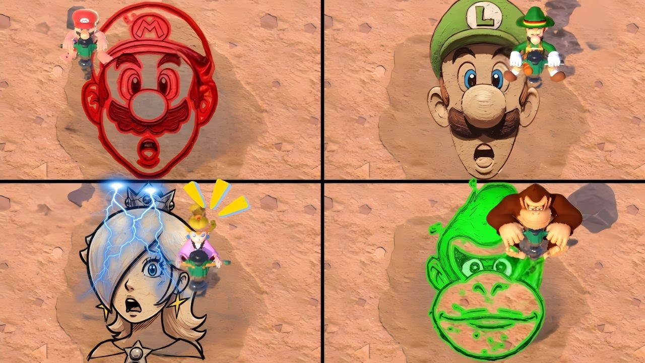 マリオパーティ スーパースターズ：お絵かきミニゲーム対決！マリオ