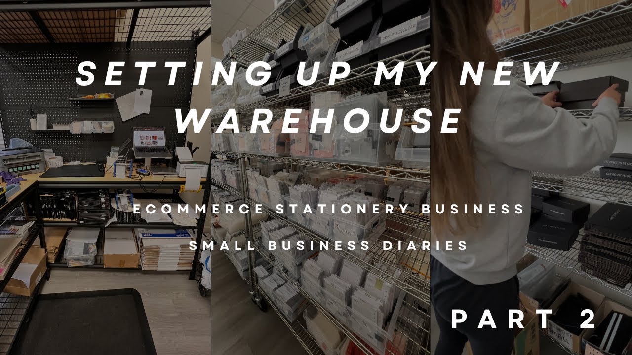 Vlog - Organizing My Shipping Boxes at new Warehouse ~  &  