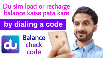 how to check du balance l du ka balance kaise check kare l du sim balance check code
