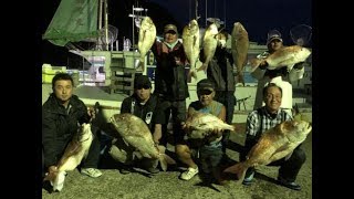 ひとつテンヤ真鯛釣り2018 8 18 千葉県 飯岡 梅花丸PM 船