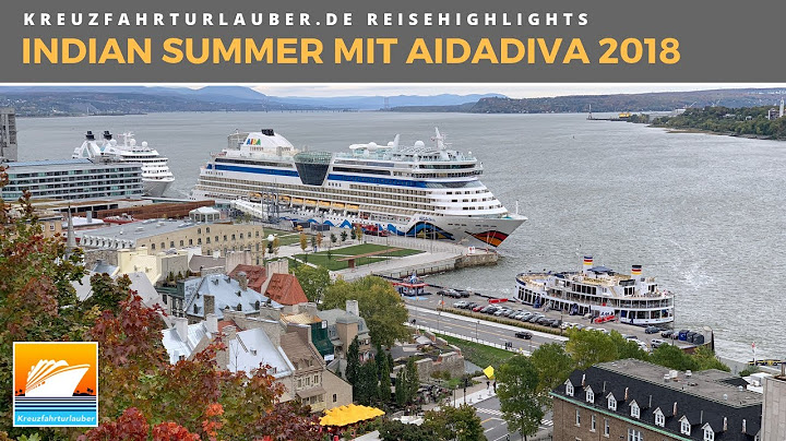 Mit AIDAdiva von New York nach Montreal in den Indian Summer - Highlights der Reise