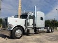 2016 Metallic Silver Pearl Peterbilt 389 Single Bunk Owner Operator 290&quot; 550hp 18 Speed