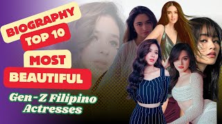 Top 10 Most Beautiful Gen-Z Filipino Actresses In 2025 Rising Stars