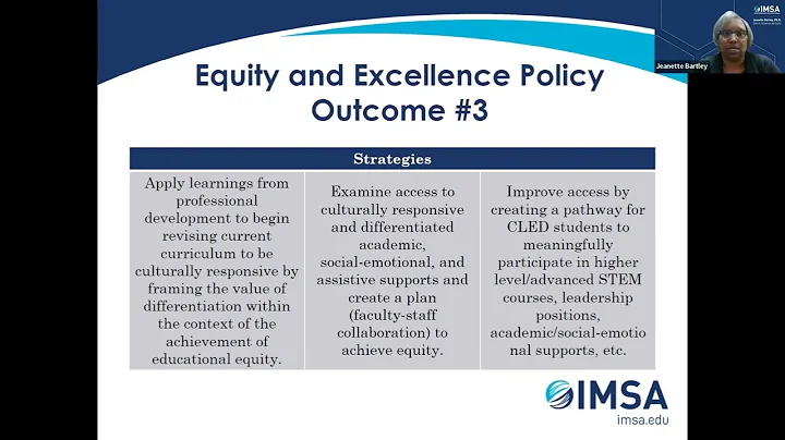Equity and Excellence: Educating all Students - Dr...