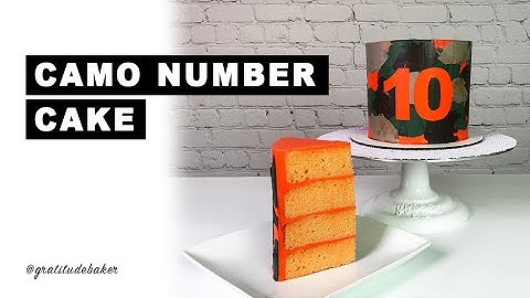 Camo Inspired Birthday Cake Video/Tutorial/How-to | Gratitude Baker