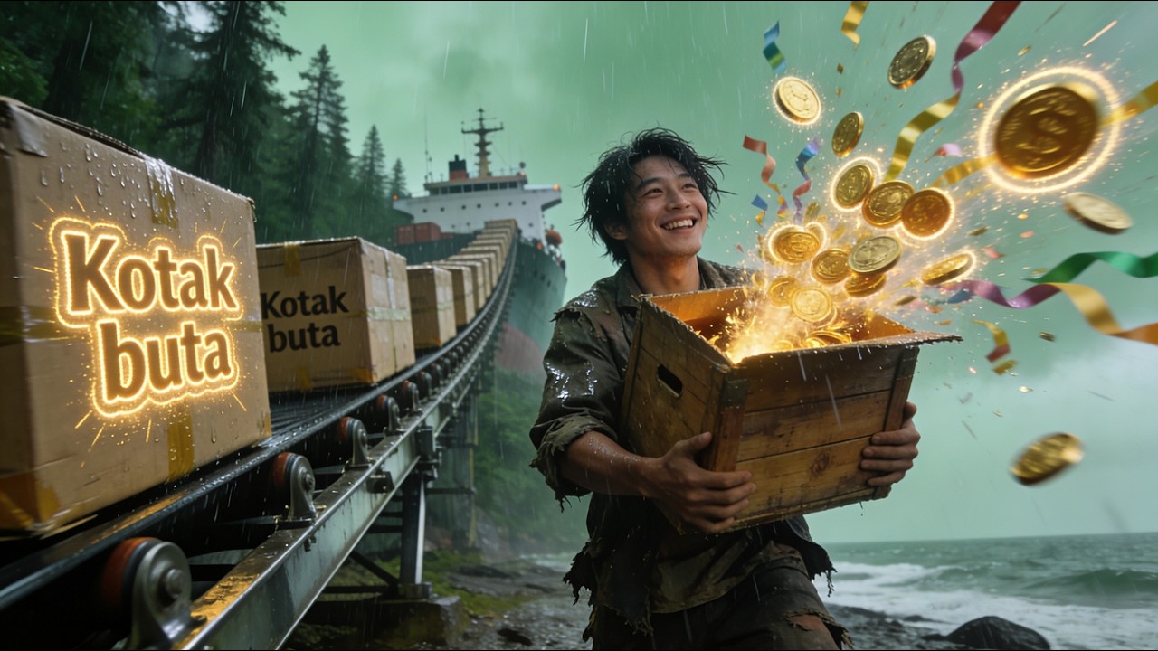 【PENUH】🔥 Mata Surgawi Terbangun! Buruh Muatan Buka Kontainer Blind Box, Jadi Raja Shipping Triliunan