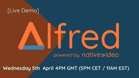 Alfred 2.0 Live Demo! 👨‍💻