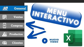 Como hacer un MENÚ INTERACTIVO en EXCEL con Botones (SIN MACROS)