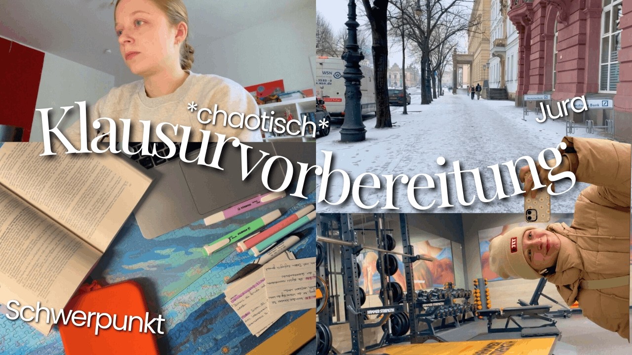 KLAUSURENVORBEREITUNG-VLOG (chaotisch) Jurastudium | Marlenes Mind