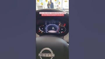 New digital cluster in Nissan magnite facelift 😍 #shorts #nissanmagnite