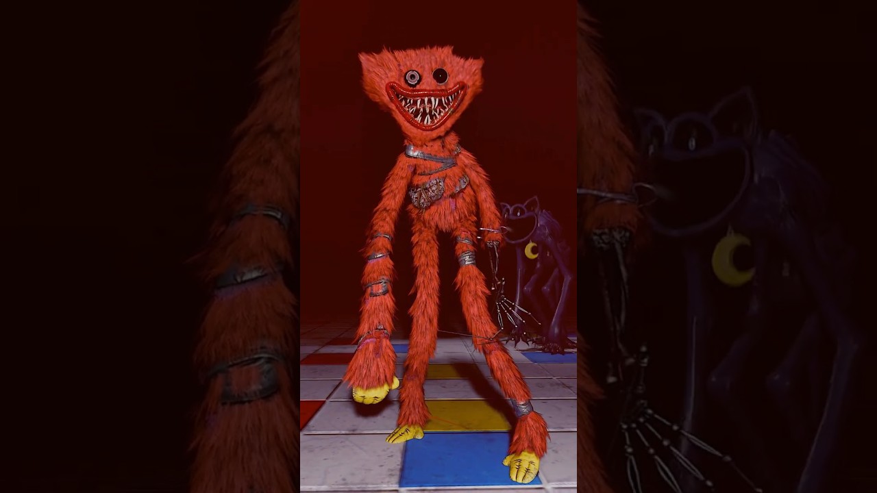 Red Huggy Wuggy - Scary Larry  Prototype 🤖(Poppy Playtime chapter 5)