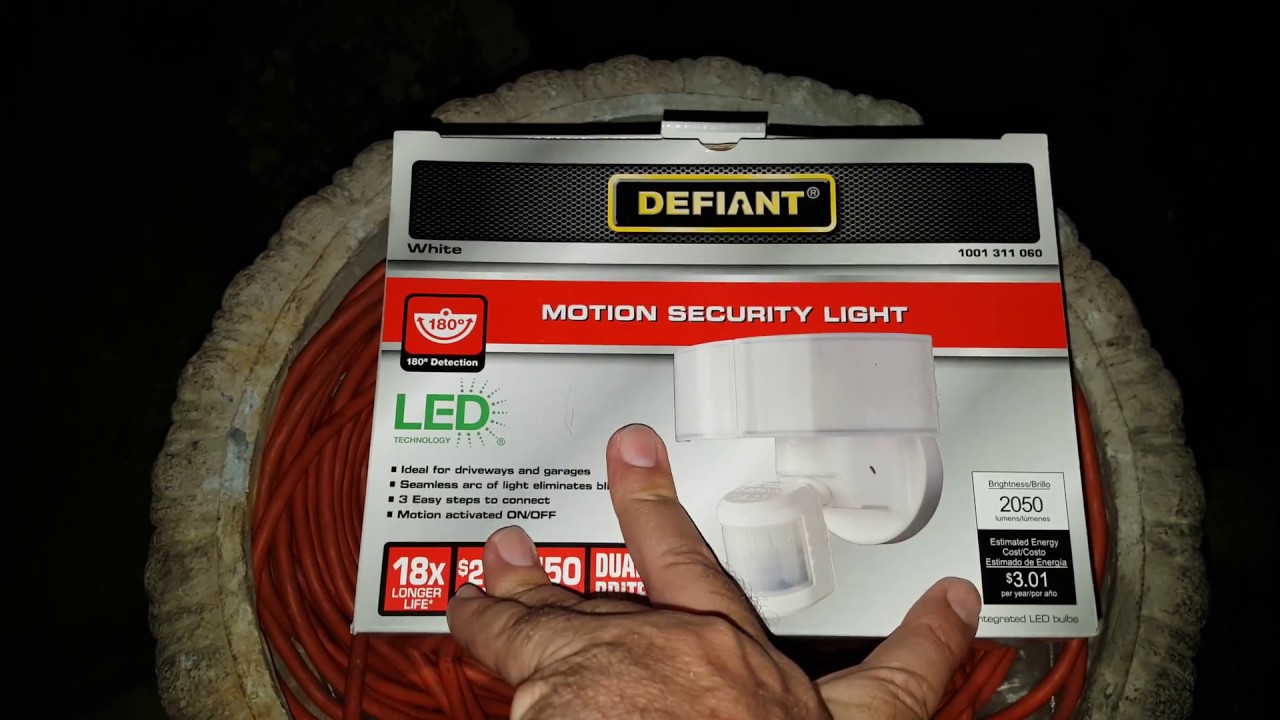 Defiant LED Security Light Quick Review ( Model DFI-5983-WH) - YouTube