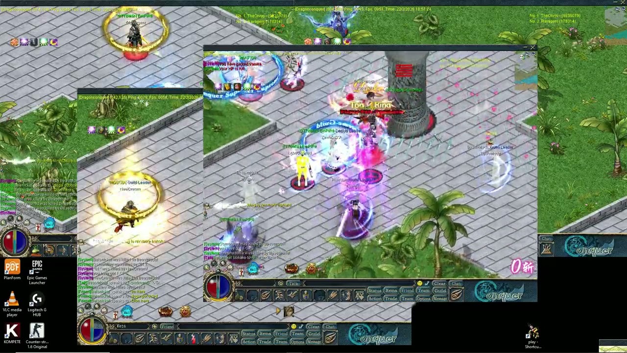 22/02/2026 Conquer Online Dragon - Still gettin rekt 14 months non-stop =) dead mexicant